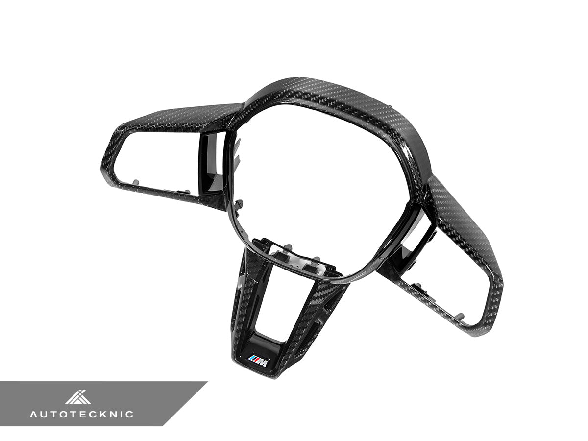 AutoTecknic Carbon Fiber Steering Wheel Trim - BMW G90/ G99 M5