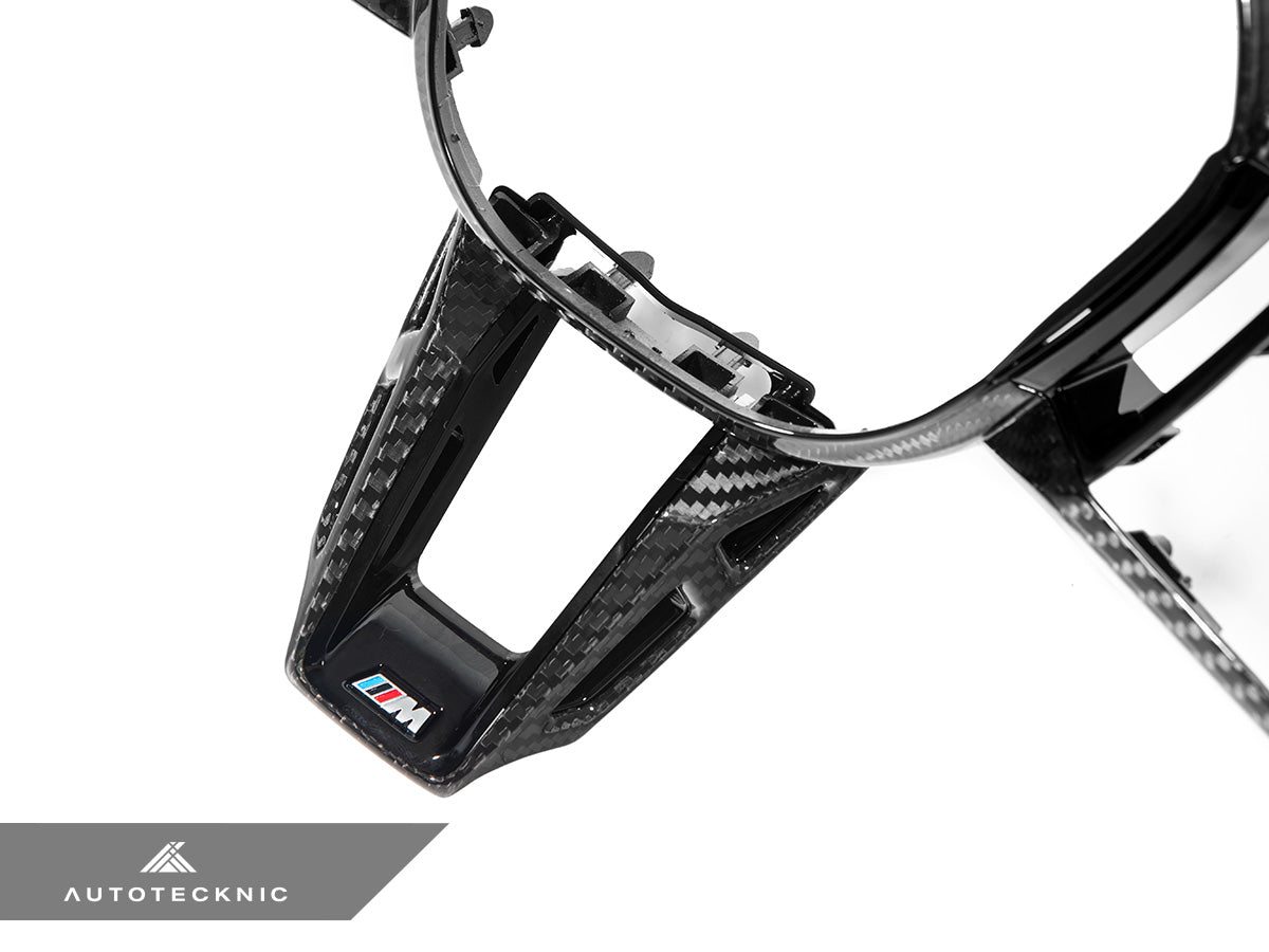 AutoTecknic Carbon Fiber Steering Wheel Trim - BMW G90/ G99 M5