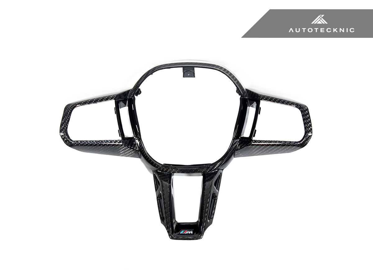 AutoTecknic Carbon Fiber Steering Wheel Trim - BMW G90/ G99 M5