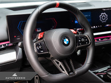 Load image into Gallery viewer, AutoTecknic Carbon Fiber Steering Wheel Trim - BMW G90/ G99 M5