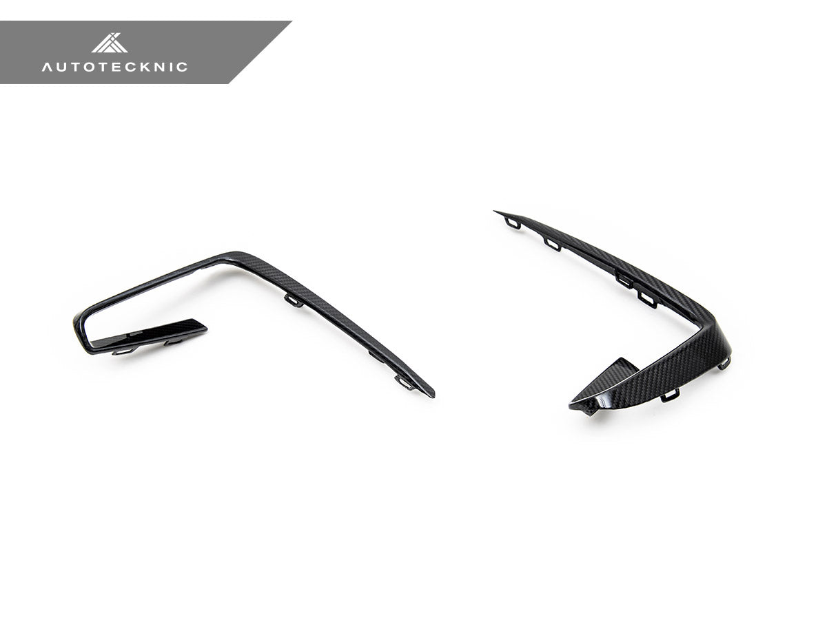AutoTecknic Carbon Fiber Front Bumper Trim Set - BMW G01 X3 | G02 X4 M40I Pre-LCI