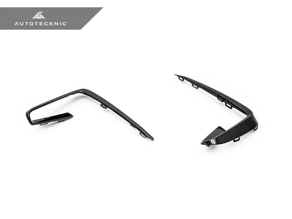 AutoTecknic Carbon Fiber Front Bumper Trim Set - BMW G01 X3 | G02 X4 M40I Pre-LCI