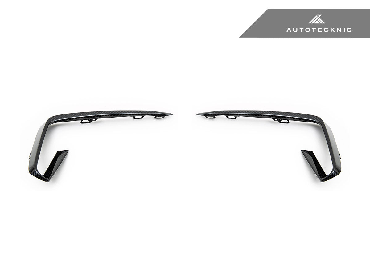 AutoTecknic Carbon Fiber Front Bumper Trim Set - BMW G01 X3 | G02 X4 M40I Pre-LCI