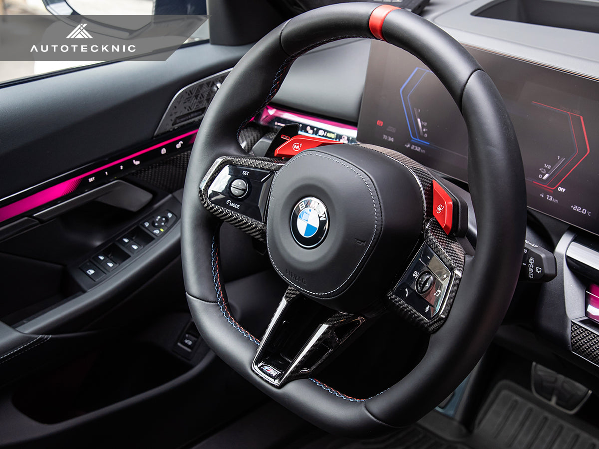AutoTecknic Carbon Fiber Steering Wheel Trim - BMW G90/ G99 M5
