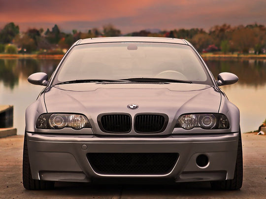 AutoTecknic Stealth Black Front Grille Set - BMW E46 3-Series Coupe Pre-Facelift | M3