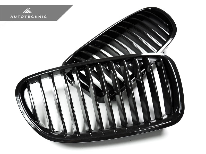 AutoTecknic Glazing Black Front Grille Set - BMW F10 Sedan | F11 Wagon | 5-Series