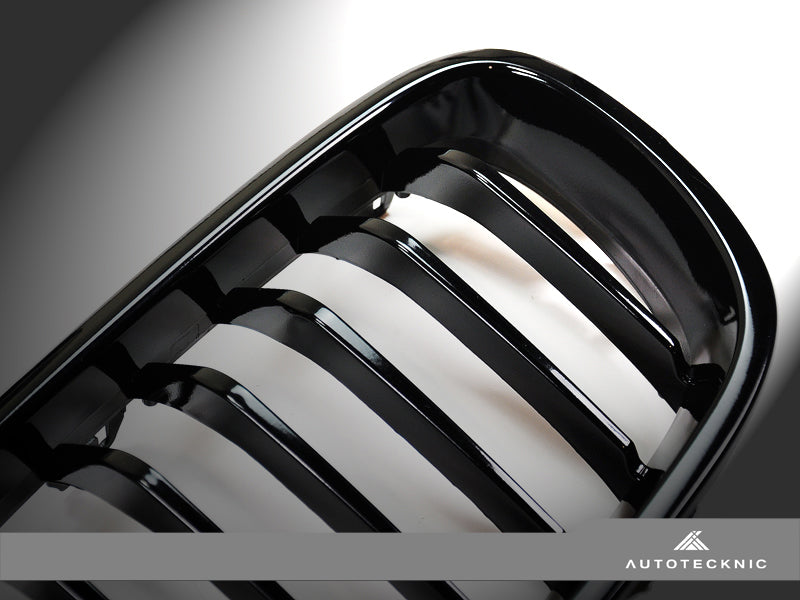 AutoTecknic Glazing Black Front Grille Set - BMW F10 Sedan | F11 Wagon | 5-Series