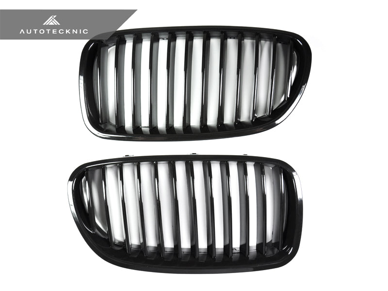 AutoTecknic Glazing Black Front Grille Set - BMW F10 Sedan | F11 Wagon | 5-Series