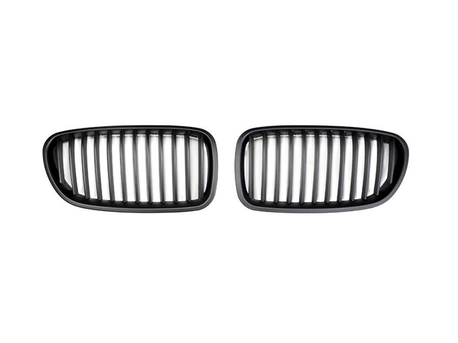 AutoTecknic Stealth Black Front Grille Set - BMW F10 Sedan | F11 Wagon | 5-Series