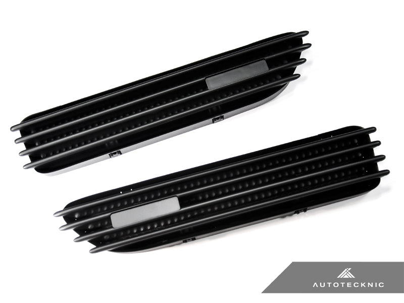 AutoTecknic Replacement Stealth Black Fender Gills - BMW E46 M3
