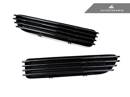 AutoTecknic Replacement Glazing Black Fender Gills - BMW E46 M3