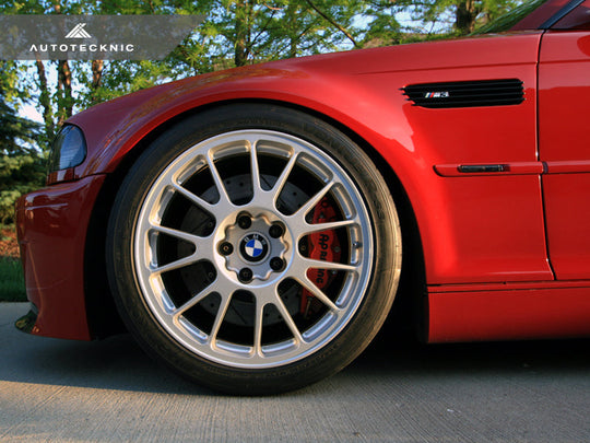 AutoTecknic Replacement Glazing Black Fender Gills - BMW E46 M3