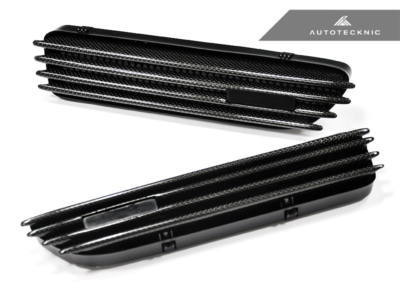 AutoTecknic Replacement Carbon Fiber Fender Gills - BMW E46 Coupe & Cabrio | M3