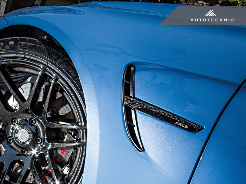 AutoTecknic Replacement Dry Carbon Fiber Fender Trim - BMW F80 M3 | F82/ F83 M4