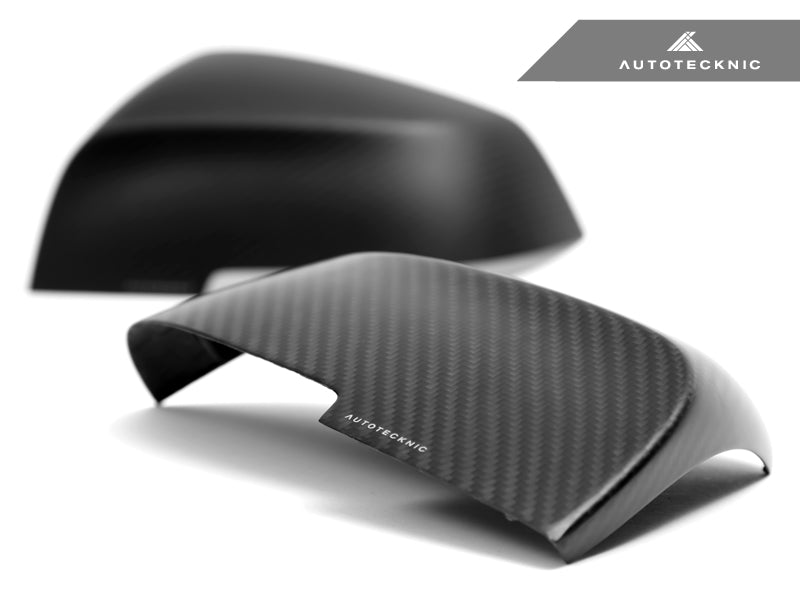 AutoTecknic Replacement Dry Carbon Mirror Covers - BMW E84 X1 | F20 1-Series | F22 2-Series | F30 3-Series | F32/ F36 4-Series | F87 M2