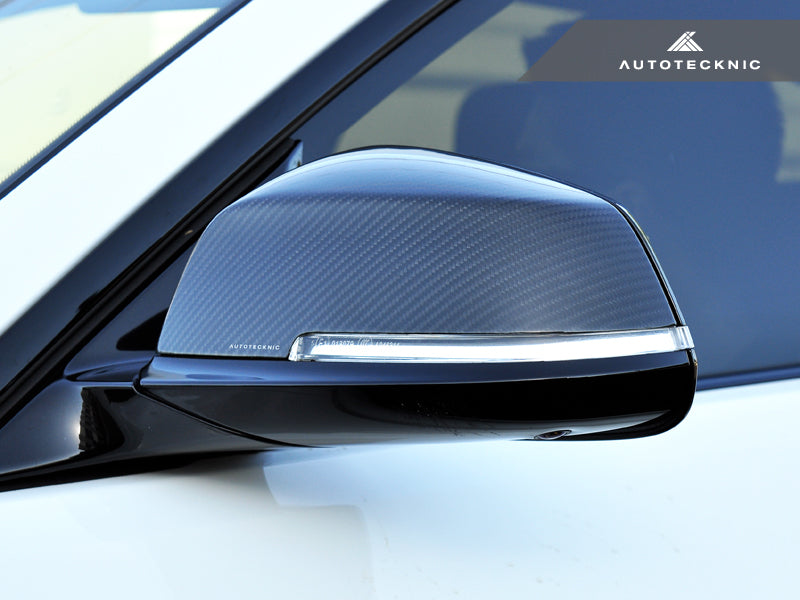 AutoTecknic Replacement Dry Carbon Mirror Covers - BMW E84 X1 | F20 1-Series | F22 2-Series | F30 3-Series | F32/ F36 4-Series | F87 M2