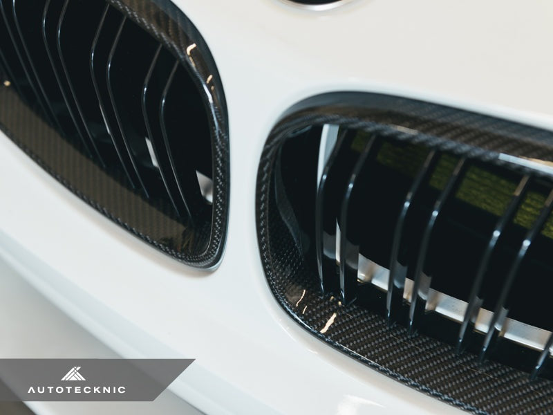 AutoTecknic Dual-Slats Carbon Fiber Front Grille Set - BMW F87 M2 | F22 2-Series