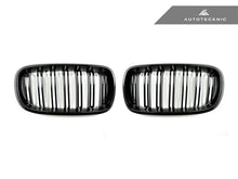 Load image into Gallery viewer, AutoTecknic Dual-Slats Gloss Black Front Grille Set - F15 X5 | F85 X5M &amp; F16 X6 | F86 X6M
