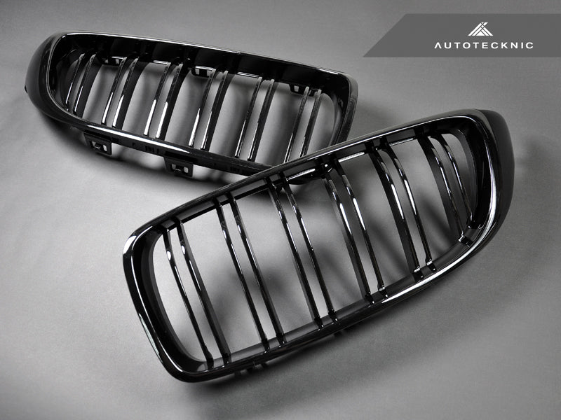 AutoTecknic Dual-Slat Glazing Black Front Grille Set - F32/ F36 4-Series | F80 M3 | F82 M4
