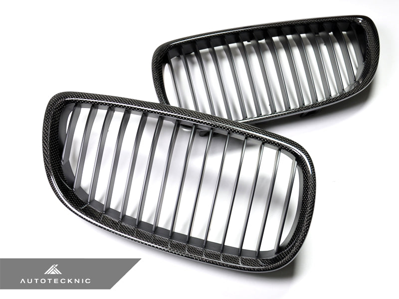 AutoTecknic Carbon Front Grille Set - BMW E92/ E93 3-Series Pre-LCI (Including E9X M3)