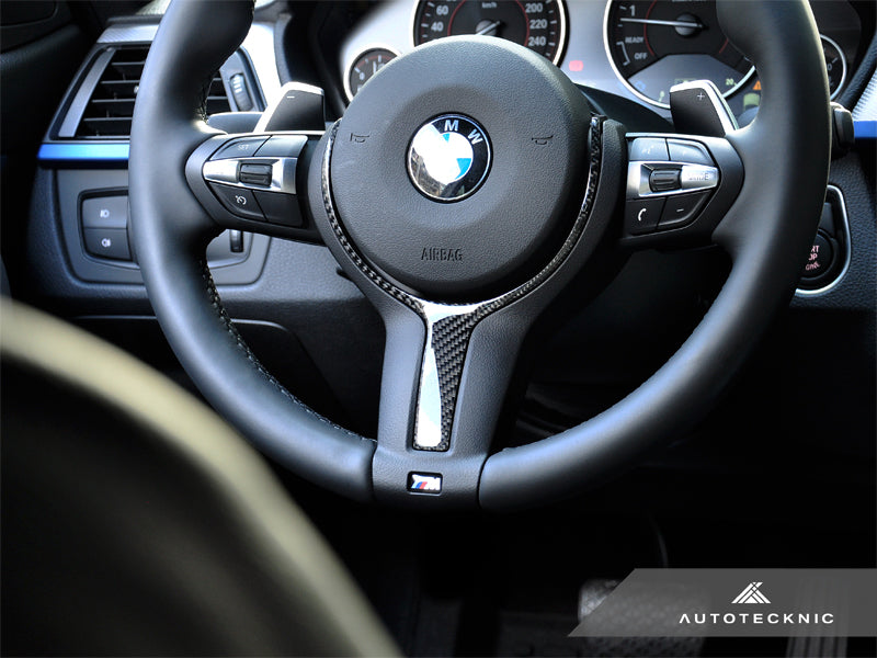 AutoTecknic Carbon Fiber M-Sport Steering Wheel Trim - BMW F10 5-Series | F06/ F12/ F13 6-Series