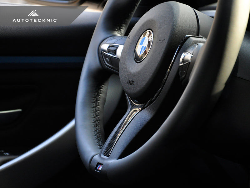AutoTecknic Carbon Fiber M-Sport Steering Wheel Trim - BMW F10 5-Series | F06/ F12/ F13 6-Series