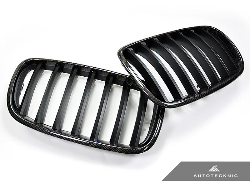 AutoTecknic Carbon Fiber Front Grille Set - BMW E70 X5 | X5M | E71 X6 | X6M