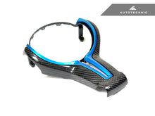 Load image into Gallery viewer, AutoTecknic Carbon Fiber Steering Wheel Trim Cover - BMW F-Chassis M Vehicles