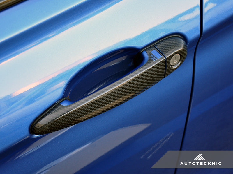 AutoTecknic Dry Carbon Fiber Door Handle Trims - BMW F20/ F21 1-Series