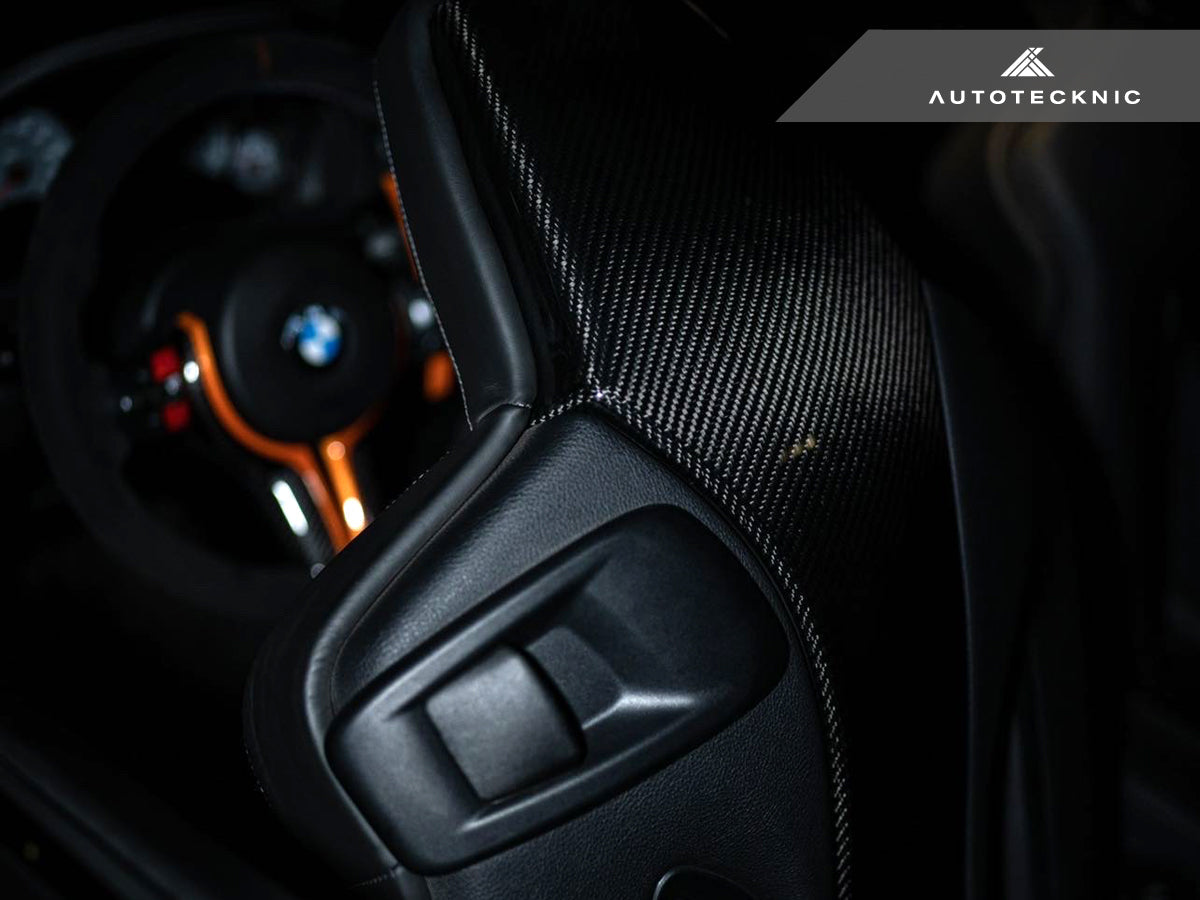 AutoTecknic Dry Carbon Seat Back Cover - BMW F87 M2 Competition | F80 M3 | F82 M4