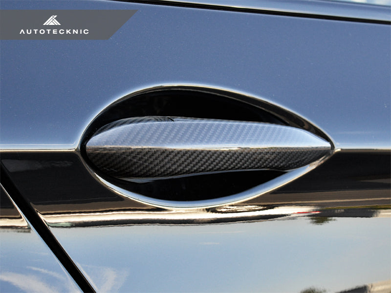 AutoTecknic Dry Carbon Fiber Door Handle Trims - BMW F10 5-Series | F06/ F12/ F13 6-Series | F01 7-Series