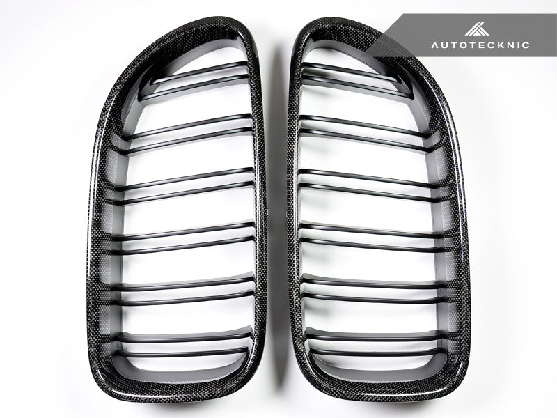 AutoTecknic Dual-Slats Carbon Fiber Front Grille Set - BMW F06 Gran Coupe | F12 Coupe | F13 Cabrio | 6-Series & M6