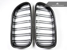 Load image into Gallery viewer, AutoTecknic Dual-Slats Carbon Fiber Front Grille Set - BMW F06 Gran Coupe | F12 Coupe | F13 Cabrio | 6-Series &amp; M6