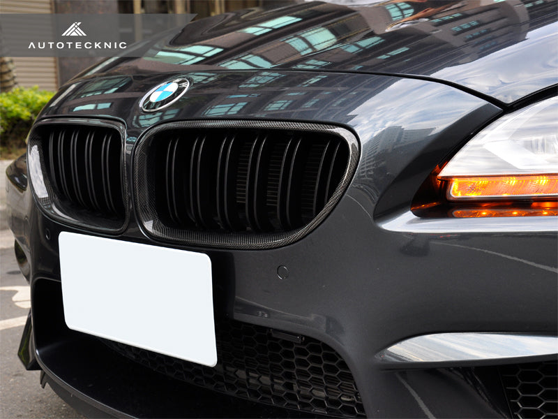 AutoTecknic Dual-Slats Carbon Fiber Front Grille Set - BMW F06 Gran Coupe | F12 Coupe | F13 Cabrio | 6-Series & M6