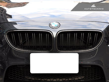 Load image into Gallery viewer, AutoTecknic Dual-Slats Carbon Fiber Front Grille Set - BMW F06 Gran Coupe | F12 Coupe | F13 Cabrio | 6-Series &amp; M6