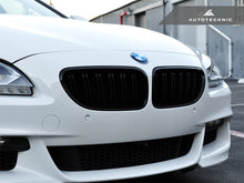 Load image into Gallery viewer, AutoTecknic Dual-Slats Gloss Black Front Grille Set - BMW F06 Gran Coupe | F12 Coupe | F13 Cabrio | 6-Series &amp; M6