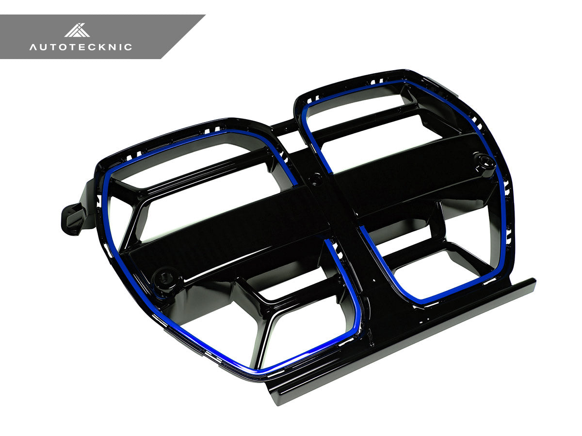 AutoTecknic Competizione Sport Gloss Black Front Grille - BMW G80 M3 | G82/ G83 M4