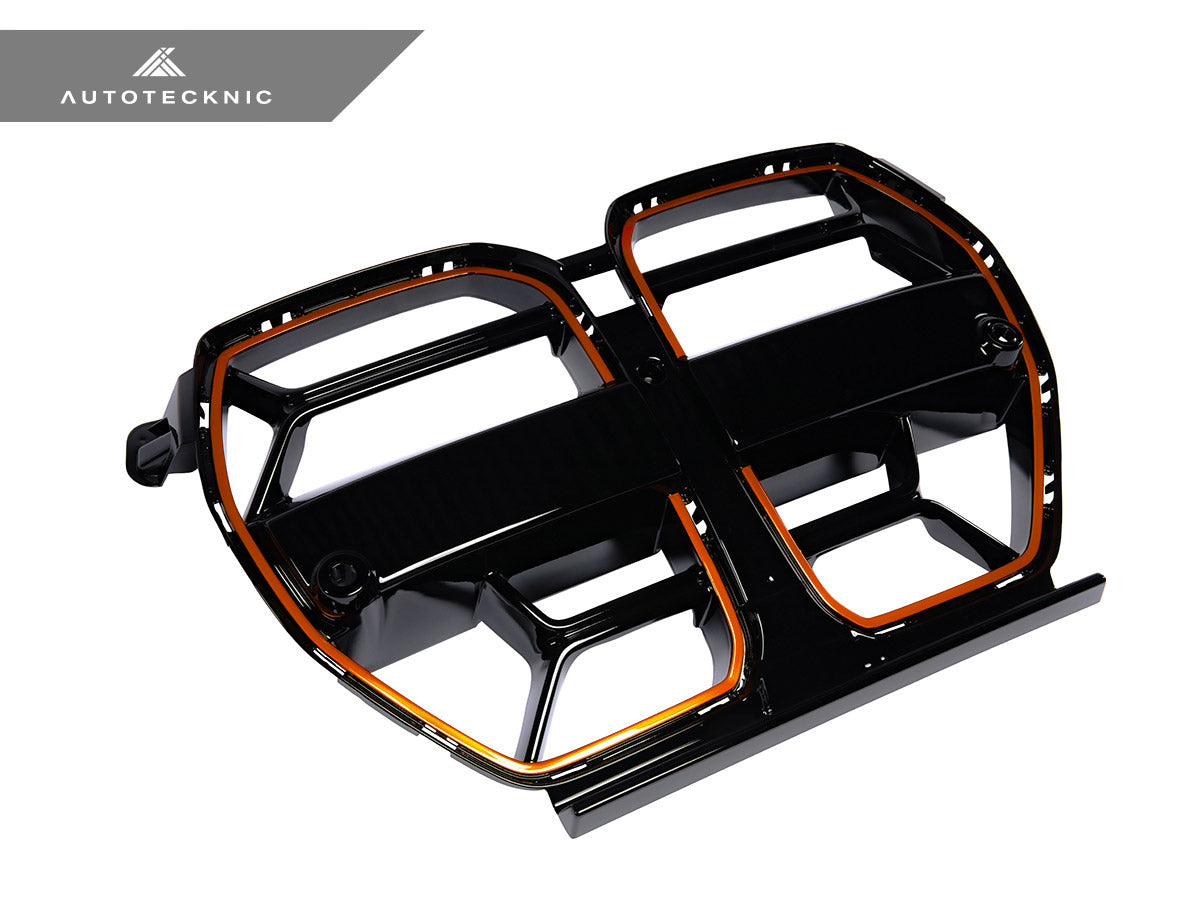 AutoTecknic Competizione Sport Gloss Black Front Grille - BMW G80 M3 | G82/ G83 M4