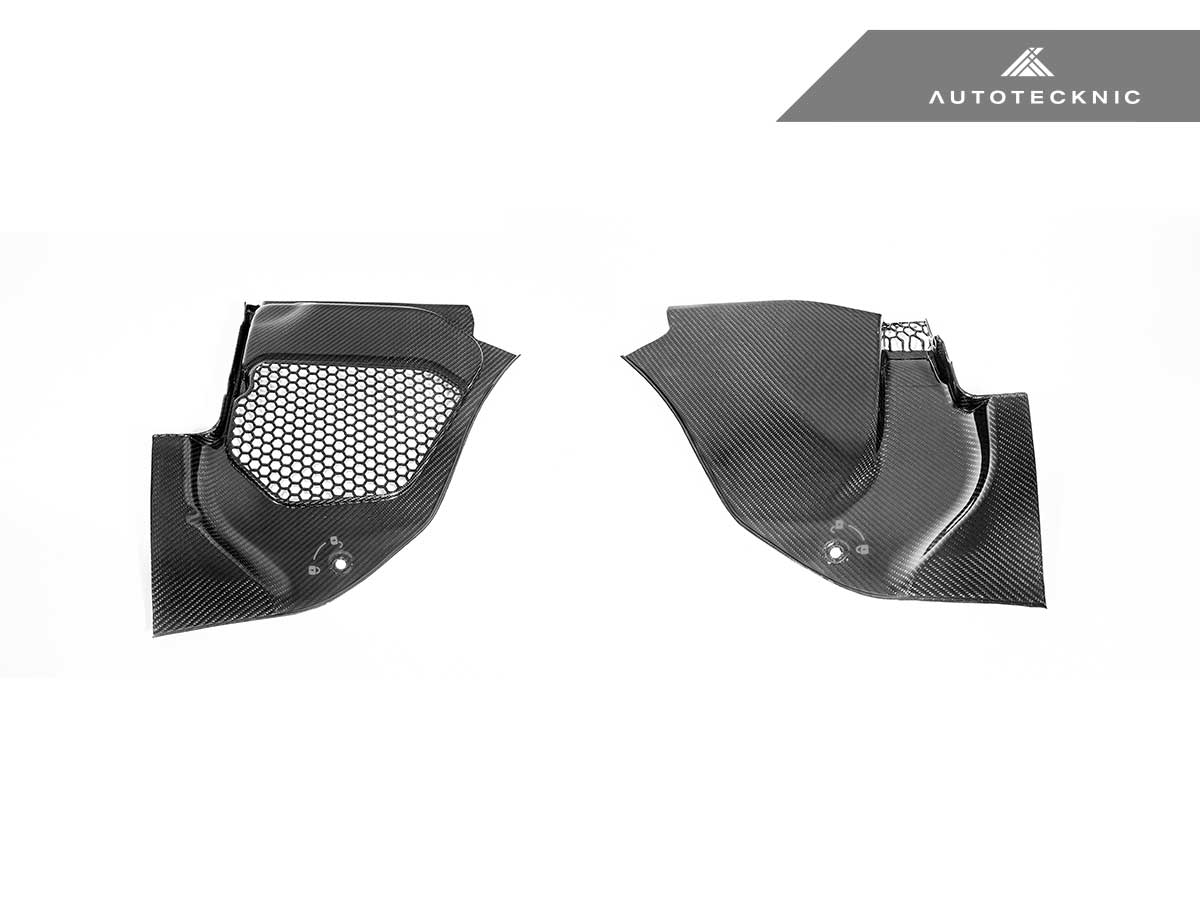 AutoTecknic Dry Carbon Engine Cowl Panel Trim Set - BMW F90 M5