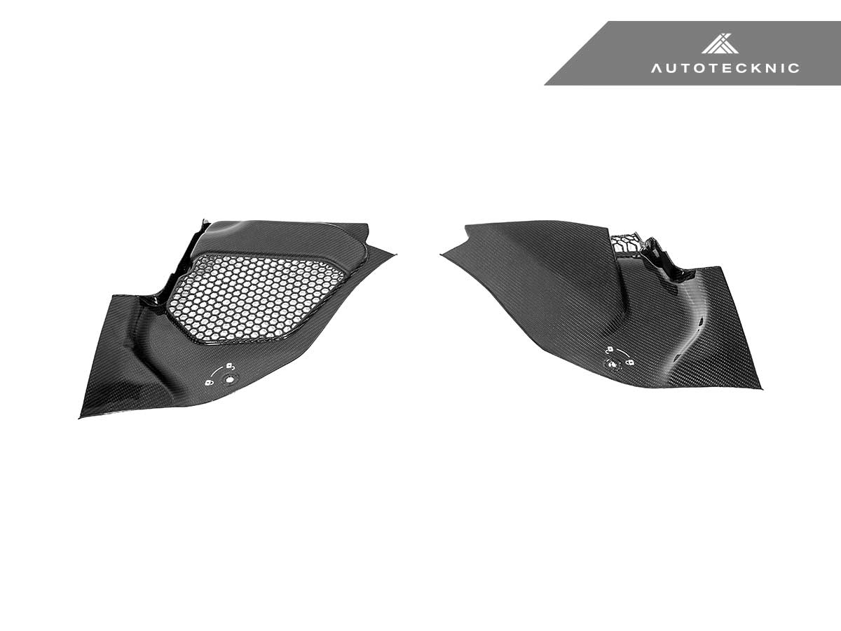 AutoTecknic Dry Carbon Engine Cowl Panel Trim Set - BMW F90 M5