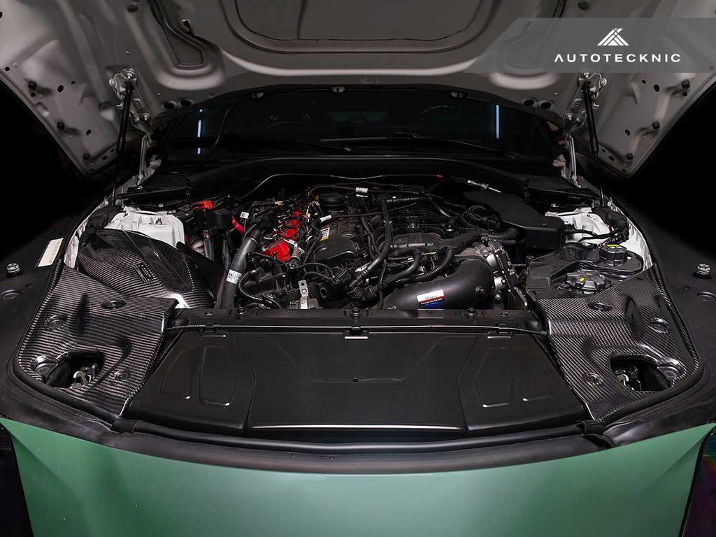 AutoTecknic Dry Carbon Fiber Engine Bay Trim - Toyota A90 Supra