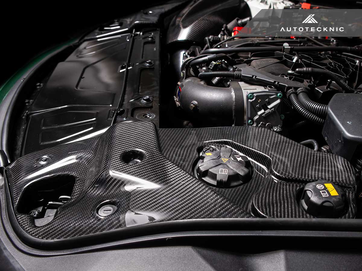 AutoTecknic Dry Carbon Fiber Engine Bay Trim - Toyota A90 Supra