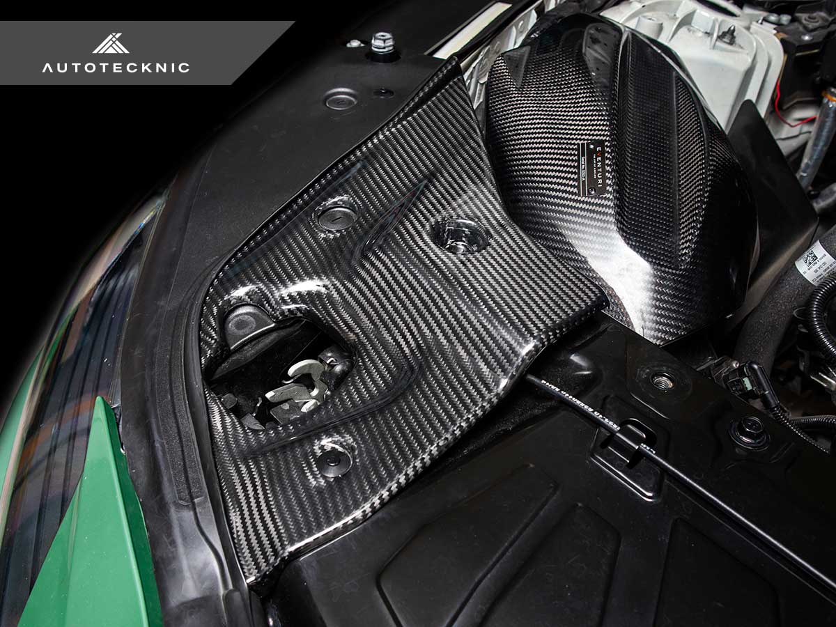 AutoTecknic Dry Carbon Fiber Engine Bay Trim - Toyota A90 Supra