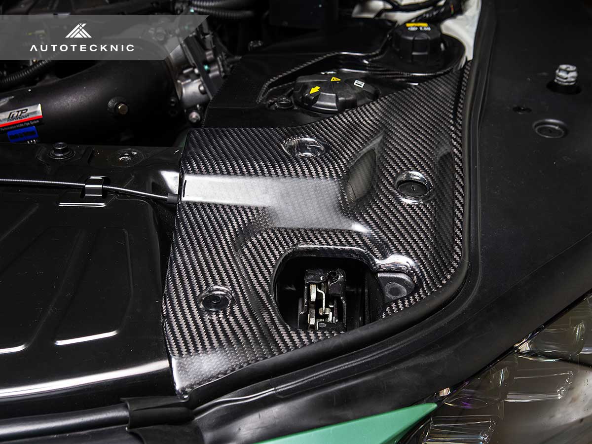 AutoTecknic Dry Carbon Fiber Engine Bay Trim - Toyota A90 Supra