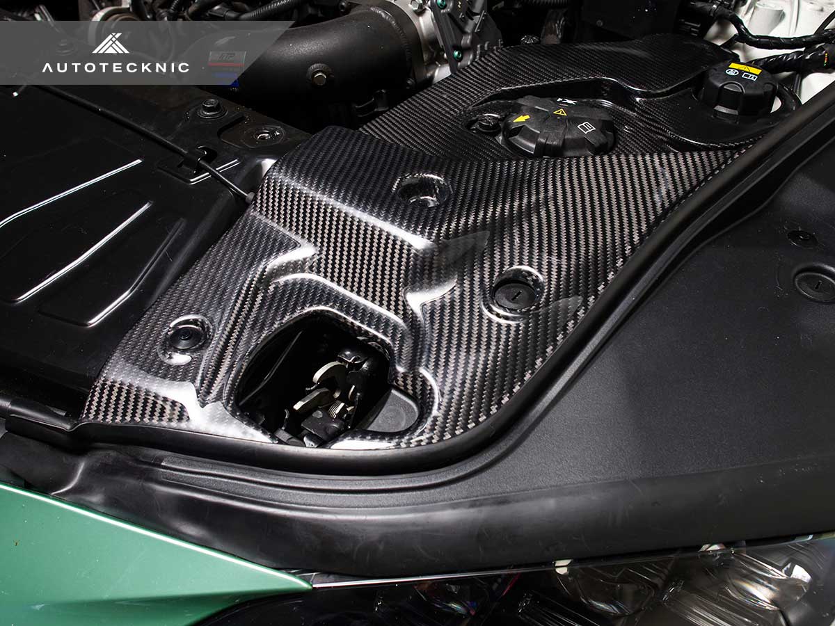 AutoTecknic Dry Carbon Fiber Engine Bay Trim - Toyota A90 Supra