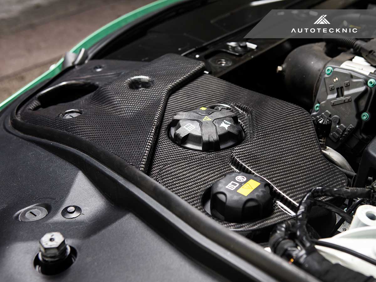 AutoTecknic Dry Carbon Fiber Engine Bay Trim - Toyota A90 Supra