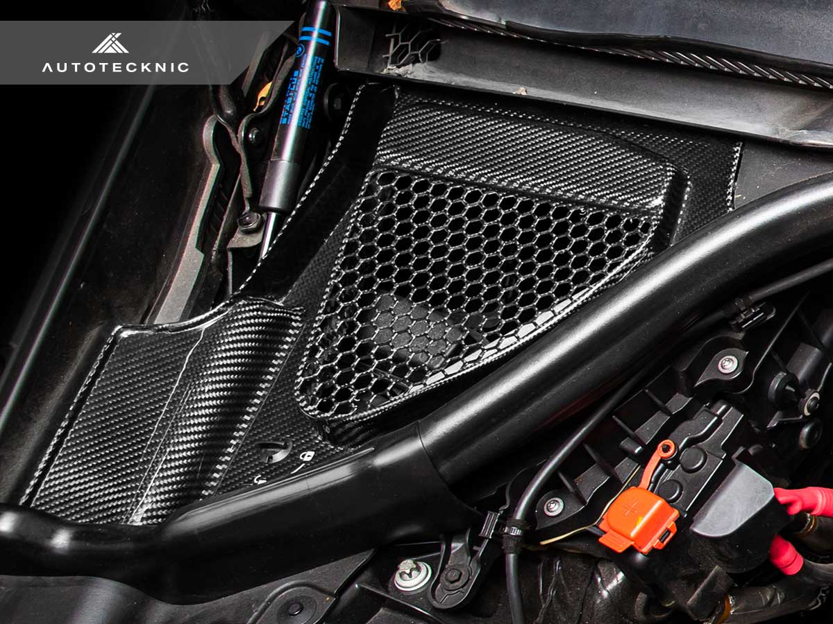 AutoTecknic Dry Carbon Engine Cowl Panel Trim Set - BMW F97 X3M | F98 X4M
