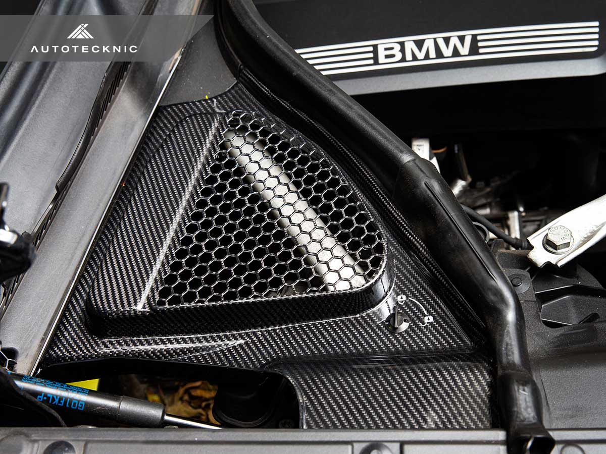 AutoTecknic Dry Carbon Engine Cowl Panel Trim Set - BMW F97 X3M | F98 X4M