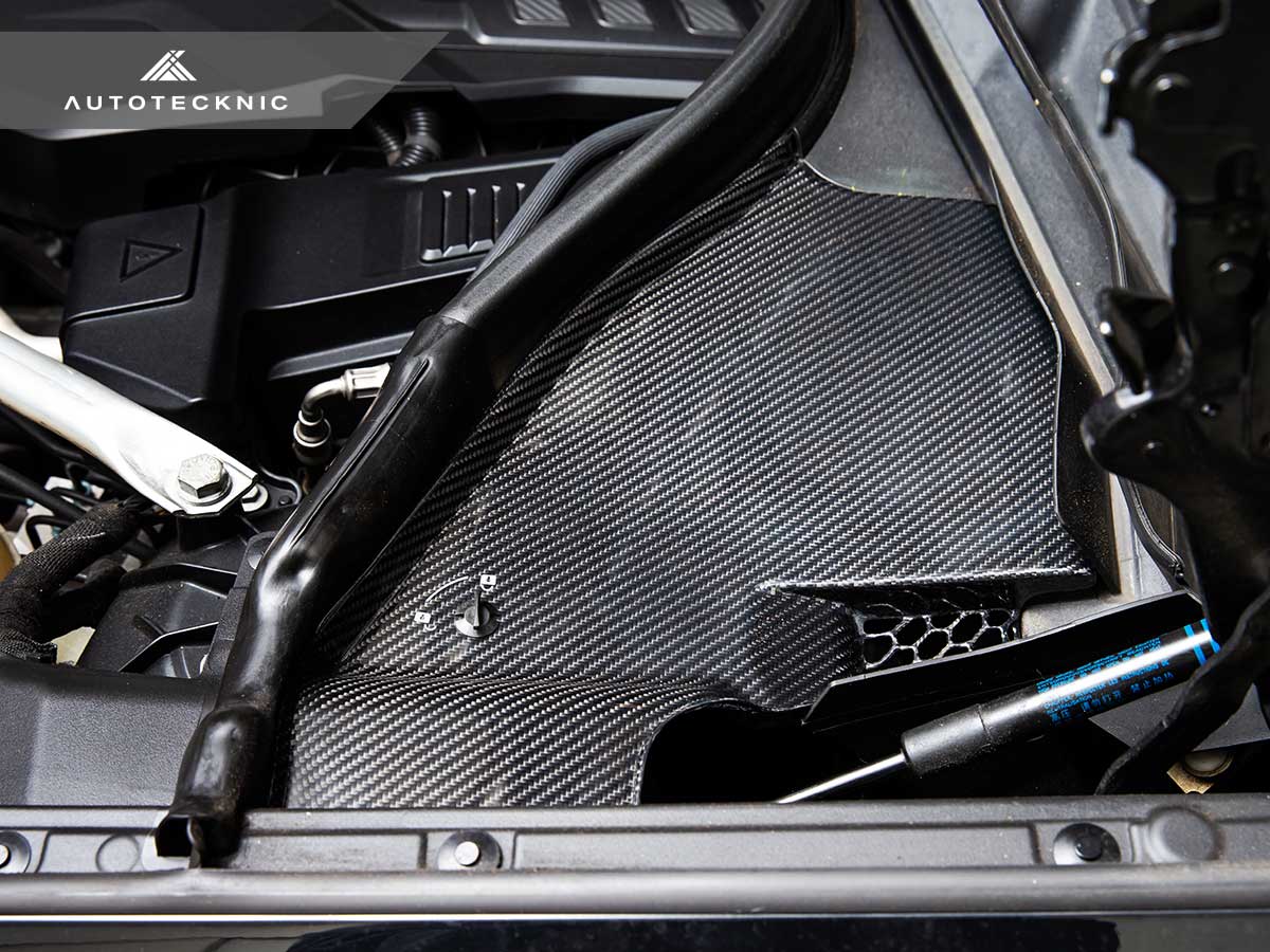 AutoTecknic Dry Carbon Engine Cowl Panel Trim Set - BMW F97 X3M | F98 X4M