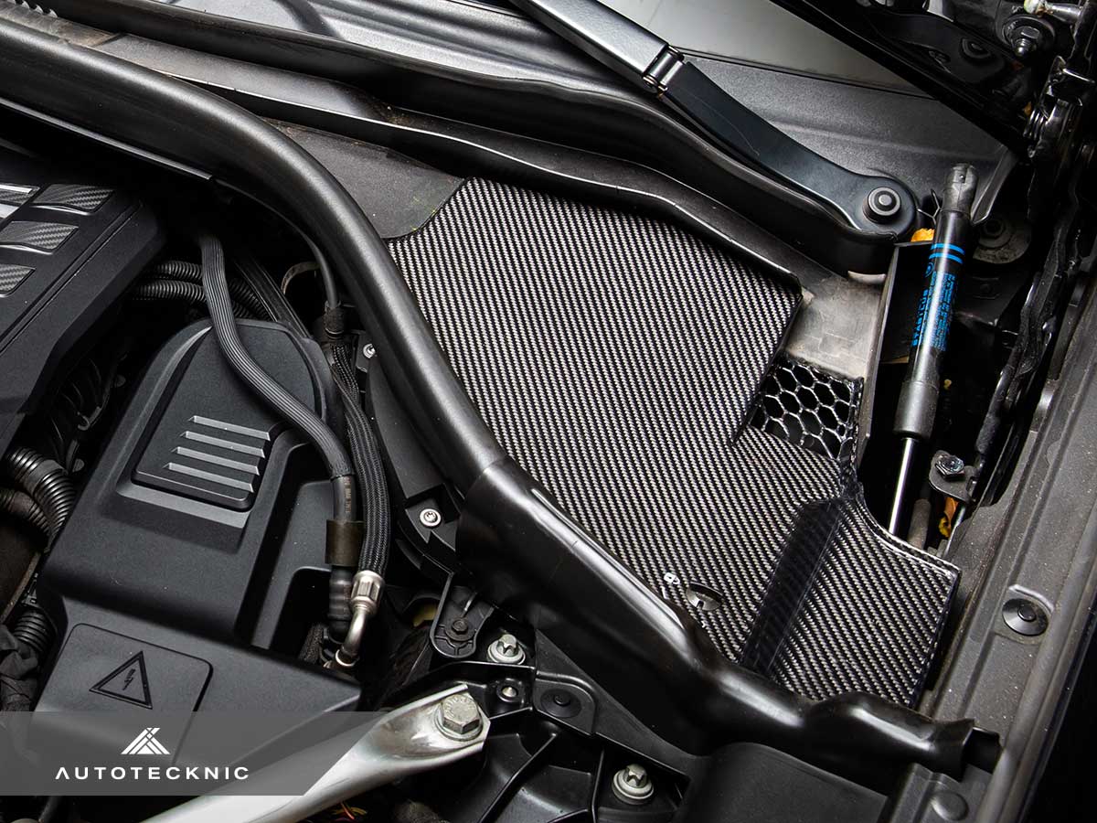 AutoTecknic Dry Carbon Engine Cowl Panel Trim Set - BMW F97 X3M | F98 X4M
